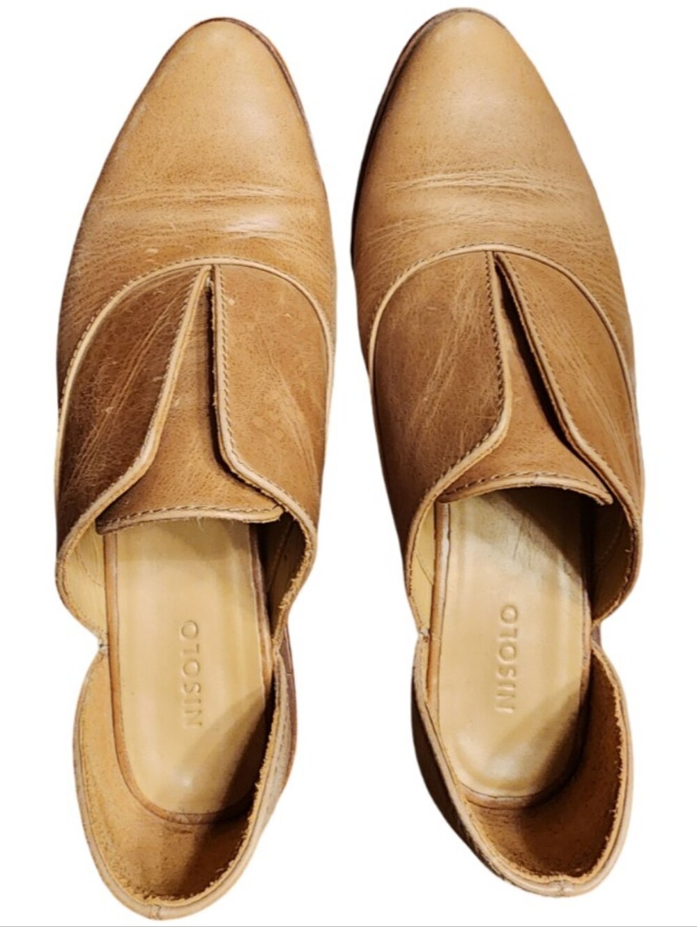 NISOLO Emma d'Orsay Oxford 2.0 - Almond Leather - Women's Size 7.5 - Picture 3 of 7